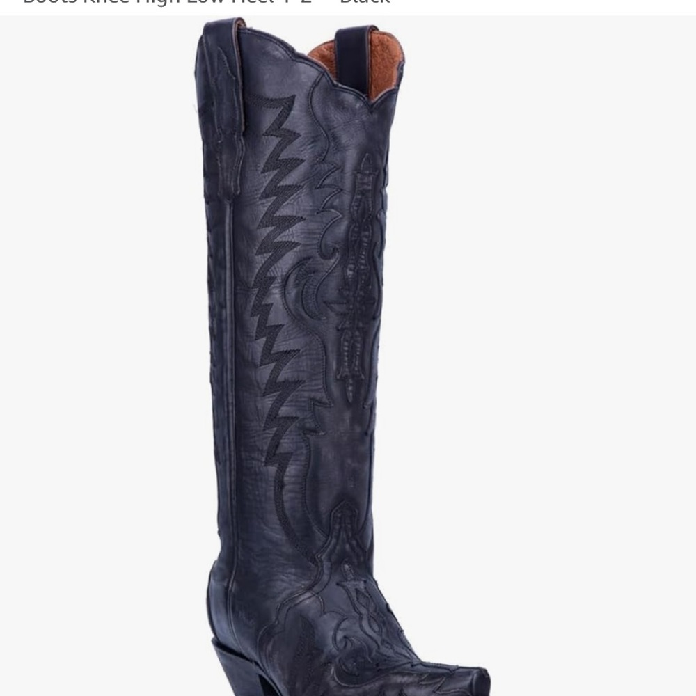 Dan Post Black Leather Boots